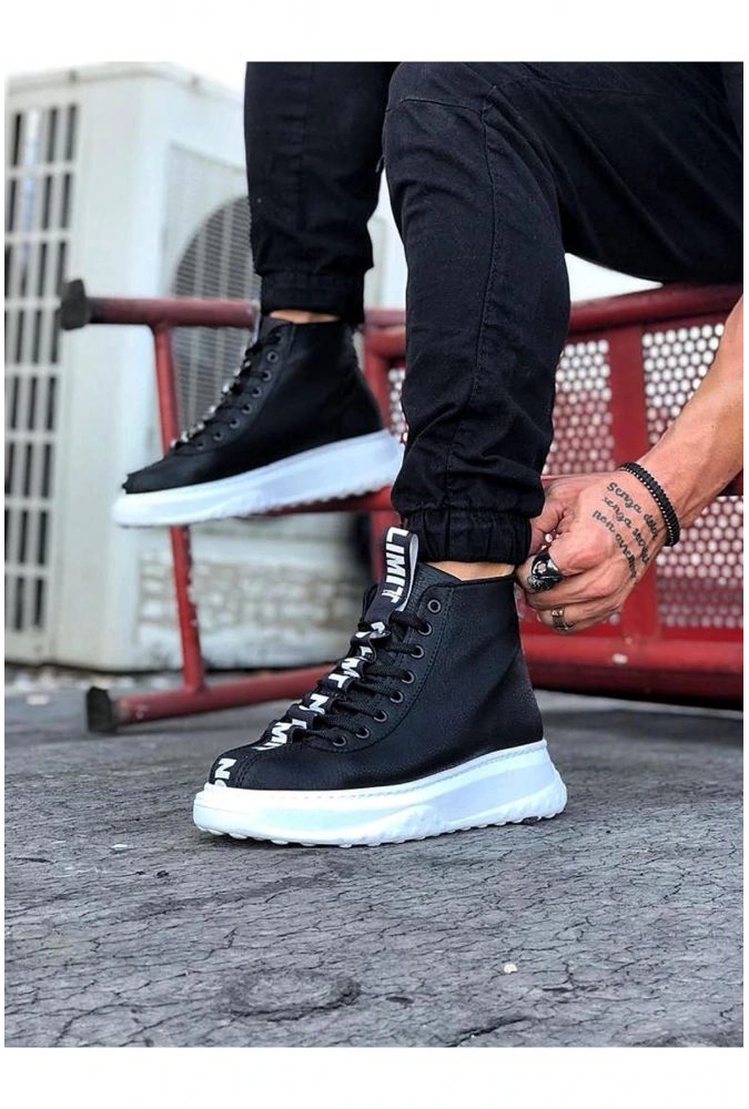 Shoecide Wg03 Siyah Casual Erkek Yarım Bilek Bot