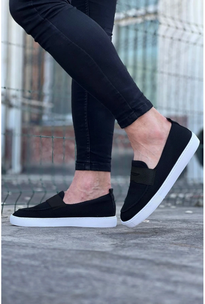 Shoecide Wg061 Siyah Triko Babet Erkek Casual Ayakkabı