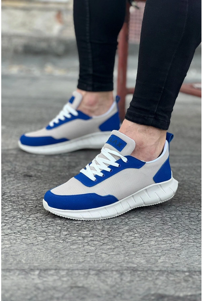 Shoecide Wg063 Bej Sax Triko Erkek Spor Ayakkabı