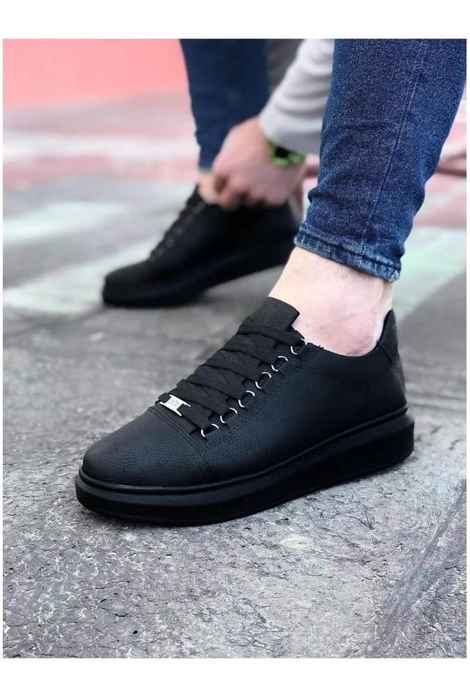 Shoecide Wg08 Kömür Düz Erkek Casual Ayakkabı
