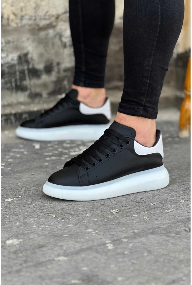 Shoecide Wg095 Siyah Beyaz Erkek Casual Ayakkabı