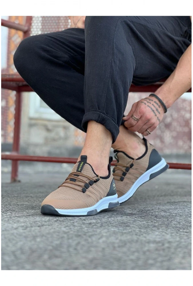 Shoecide Wg103 Taba Triko Erkek Spor Ayakkabı