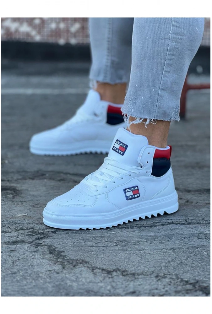 Shoecide Wg220 Beyaz Erkek Yarım Bilek Bot