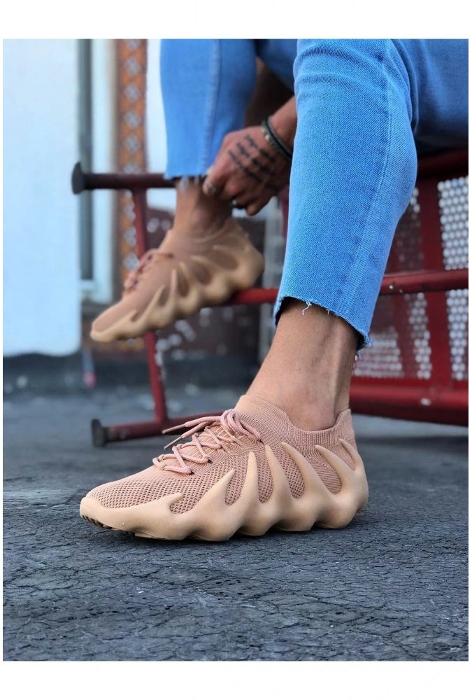 Shoecide Wg300 Taba Triko Sargı Taban Casual Erkek Ayakkabı