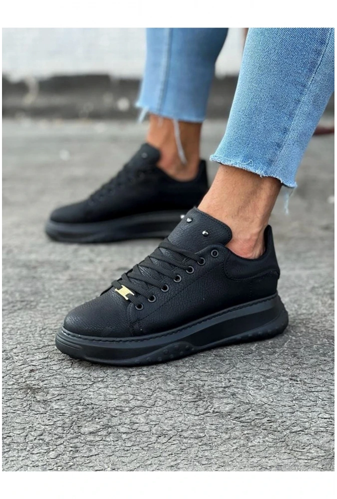 Shoecide Wg501 Kömür Erkek Yüksek Taban Ayakkabı