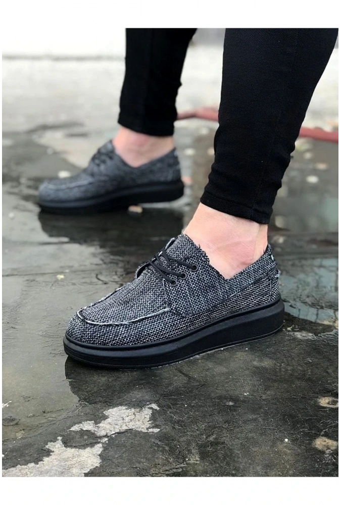 Shoecide Wg503 Gri Kömür Erkek Günlük Ayakkabı