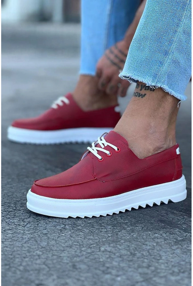 Shoecide Wg506 Kırmızı Erkek Saraclı Casual Ayakkabı