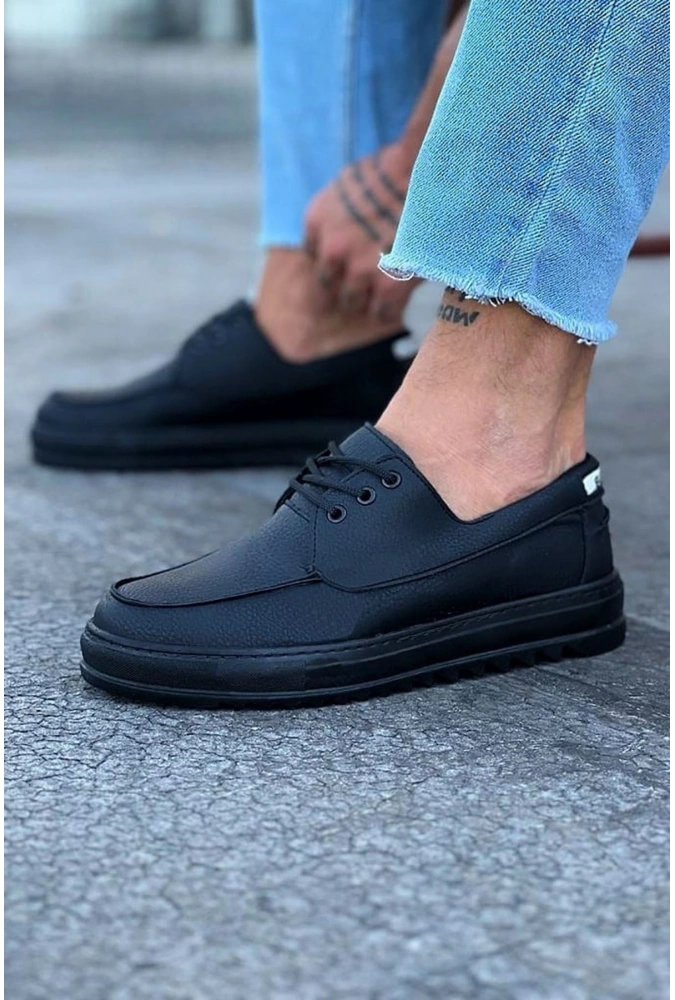 Shoecide Wg506 Kömür Erkek Saraclı Casual Ayakkabı