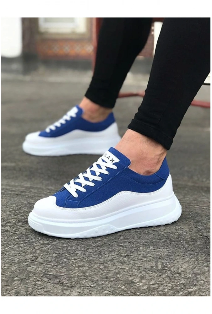 Shoecide Wg507 Beyaz Mavi Erkek Ayakkabı