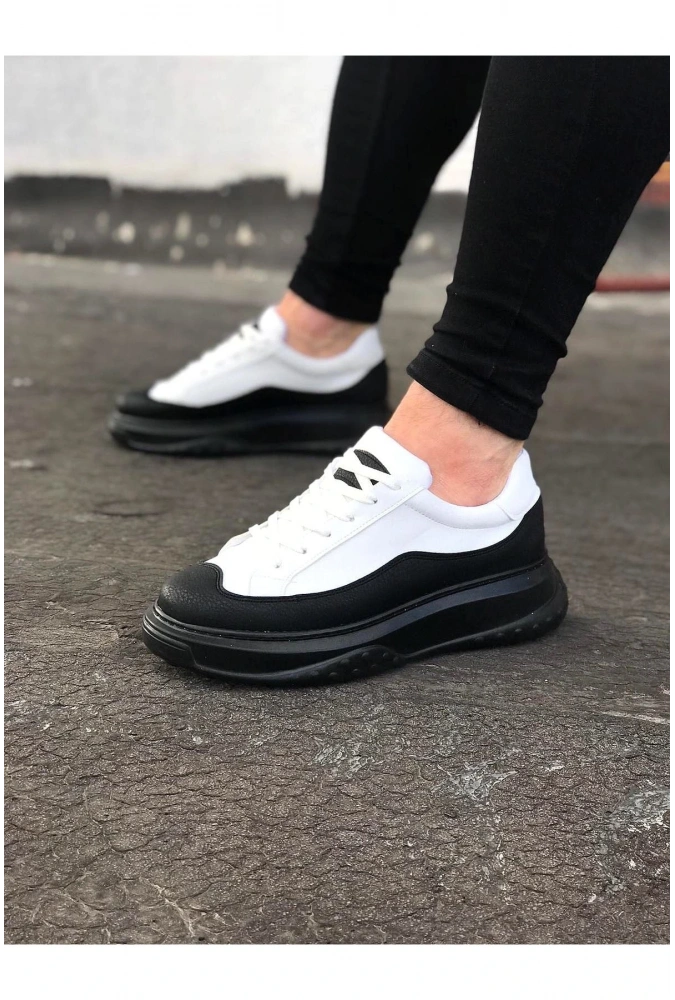 Shoecide Wg507 Kömür Beyaz Erkek Ayakkabı