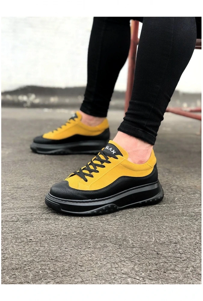 Shoecide Wg507 Kömür Sarı Erkek Ayakkabı