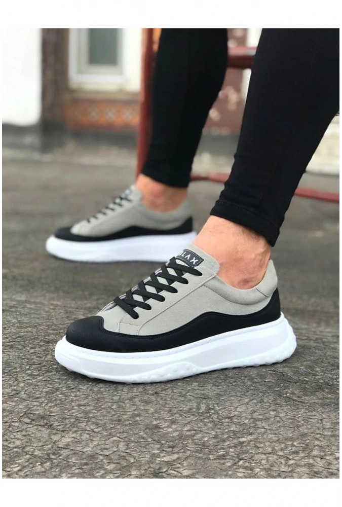 Shoecide Wg507 Siyah Gri Erkek Ayakkabı
