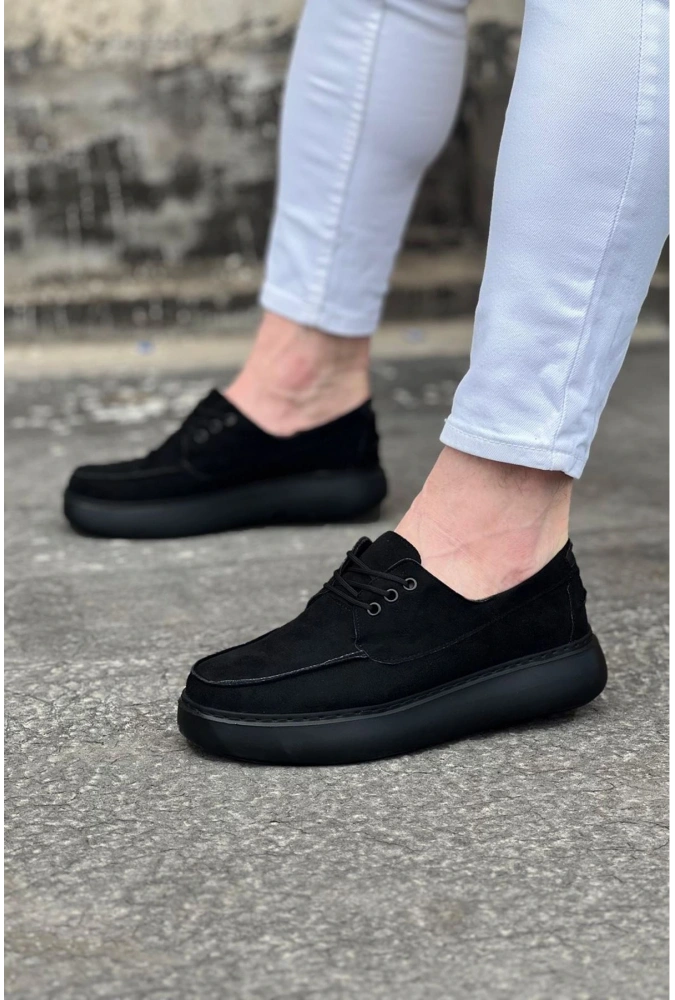 Shoecide Wg508 Kömür Süet Ortopedik Taban Erkek Casual Ayakkabı