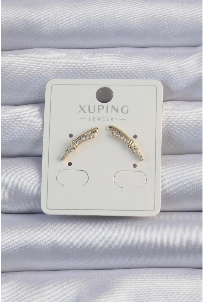 Shoecide Xuping Gold Renk Zirkon Taşlı Küpe