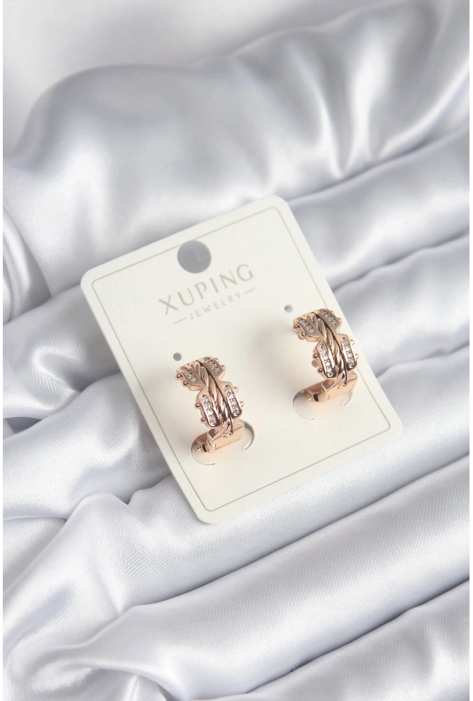 Shoecide Xuping Model Zirkon Taşlı Halka Kadın Küpe