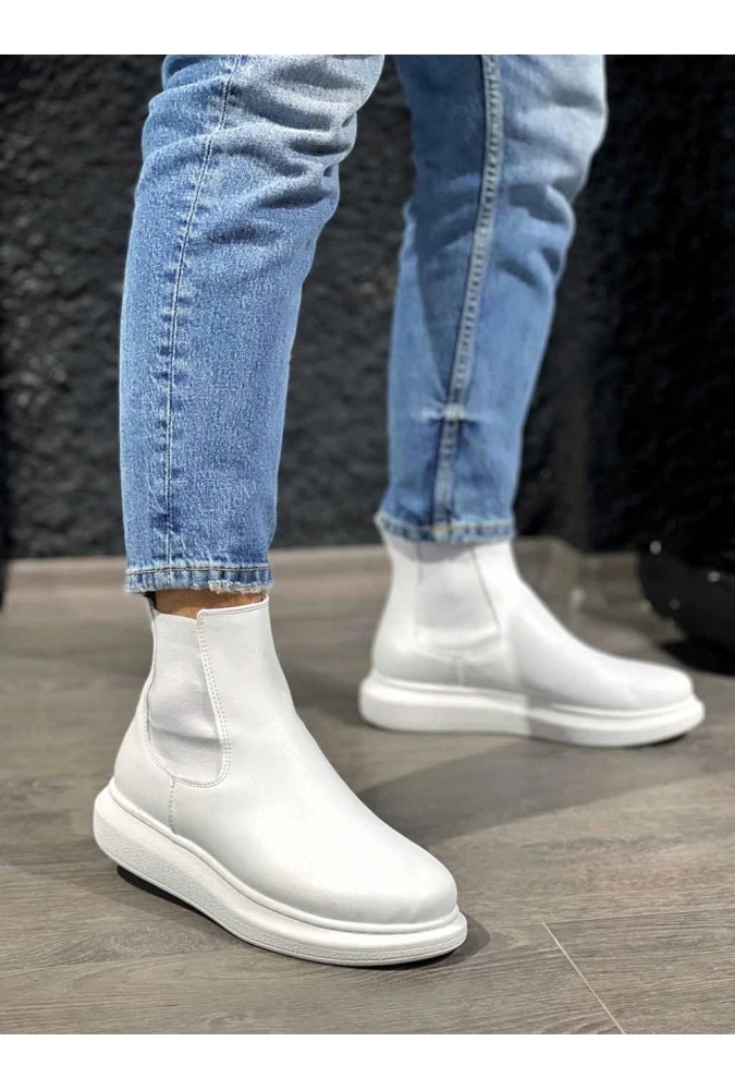 Shoecide Yüksek Taban Ayakkabı 111 Beyaz