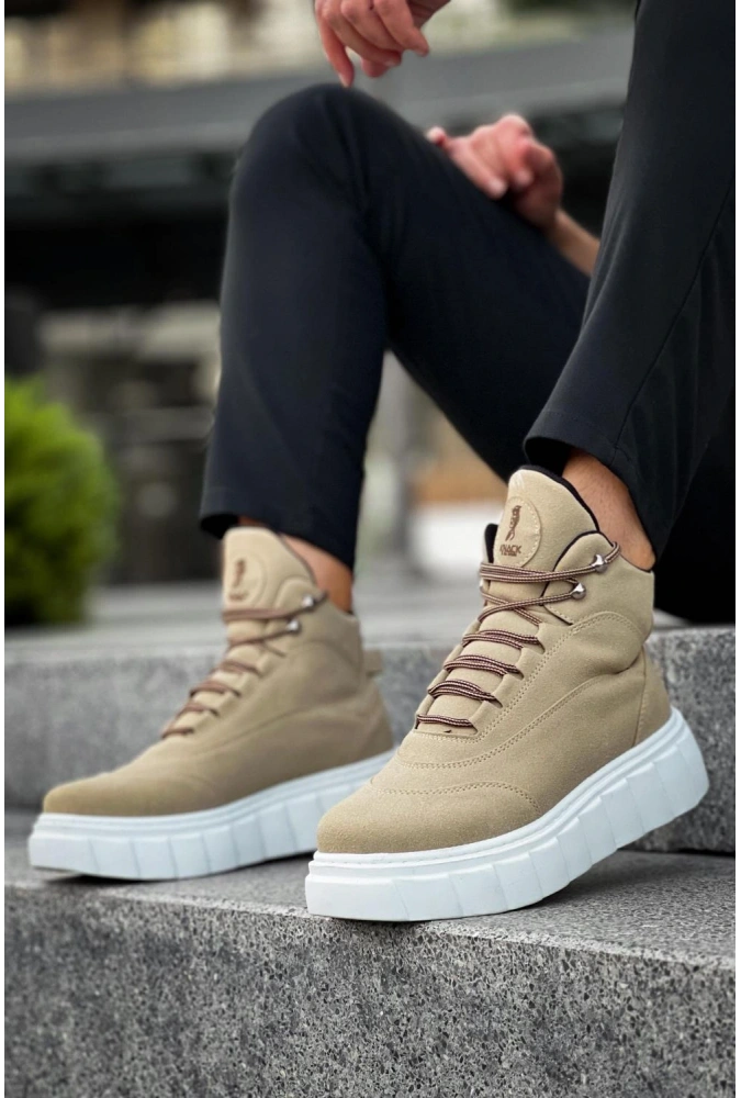 Shoecide Yüksek Taban Bot 104 Vizon Süet