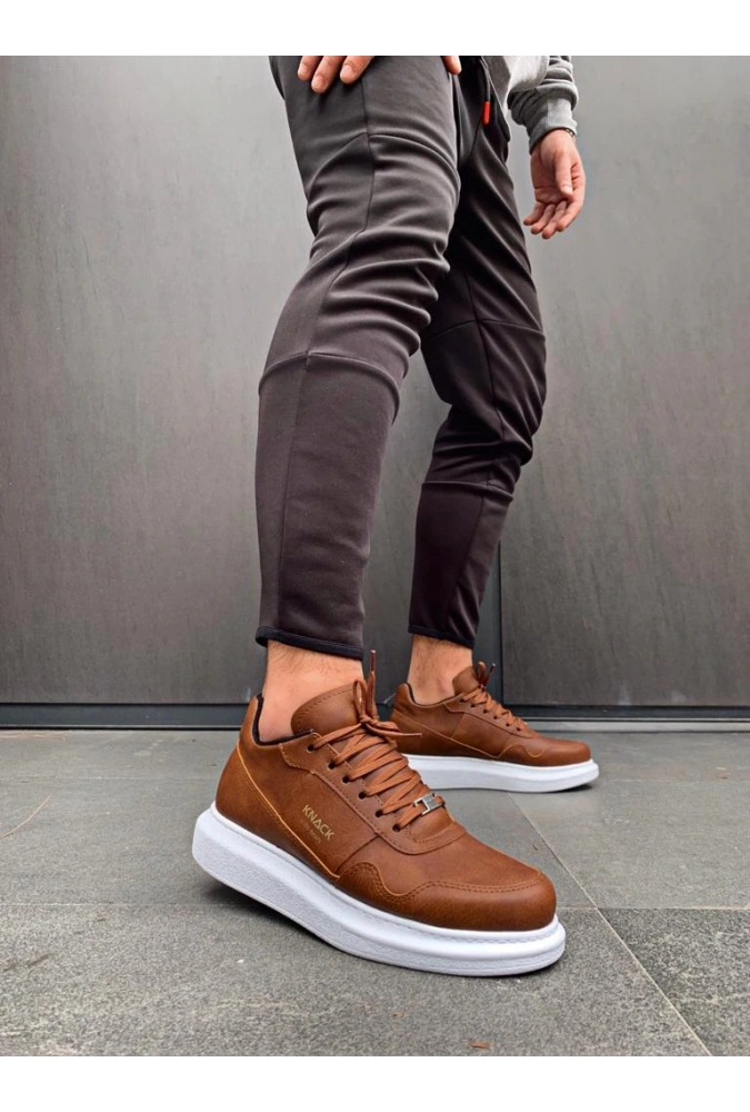 Shoecide Yüksek Taban Günlük Ayakkabı 040 Taba