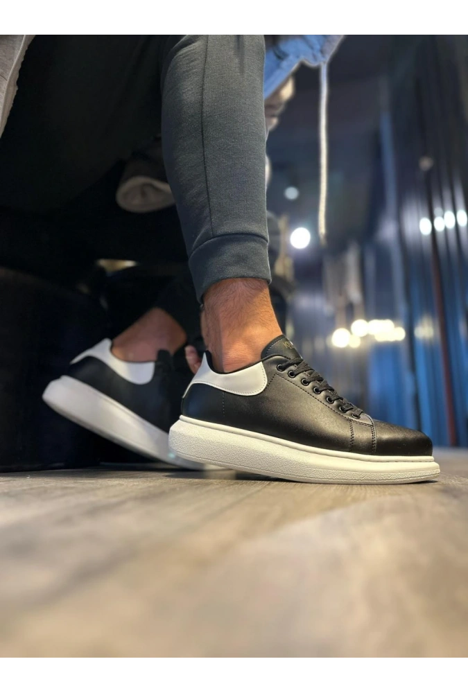 Shoecide Yüksek Taban Günlük Ayakkabı 043 Siyah