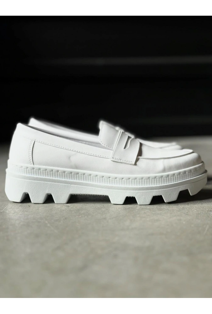 Shoecide Yüksek Taban Klasik Ayakkabı 779 Beyaz