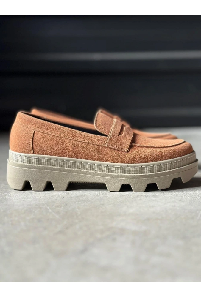 Shoecide Yüksek Taban Klasik Ayakkabı 779 Taba Süet