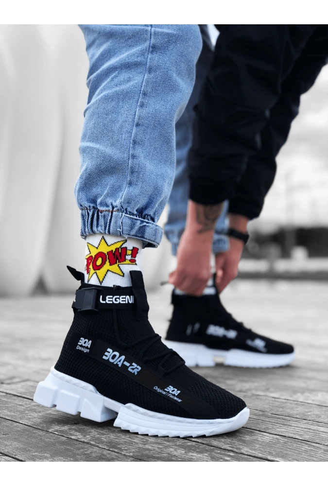 Shoecide Zr-x700 Tarz Siyah Renk Spor Ayakkabı