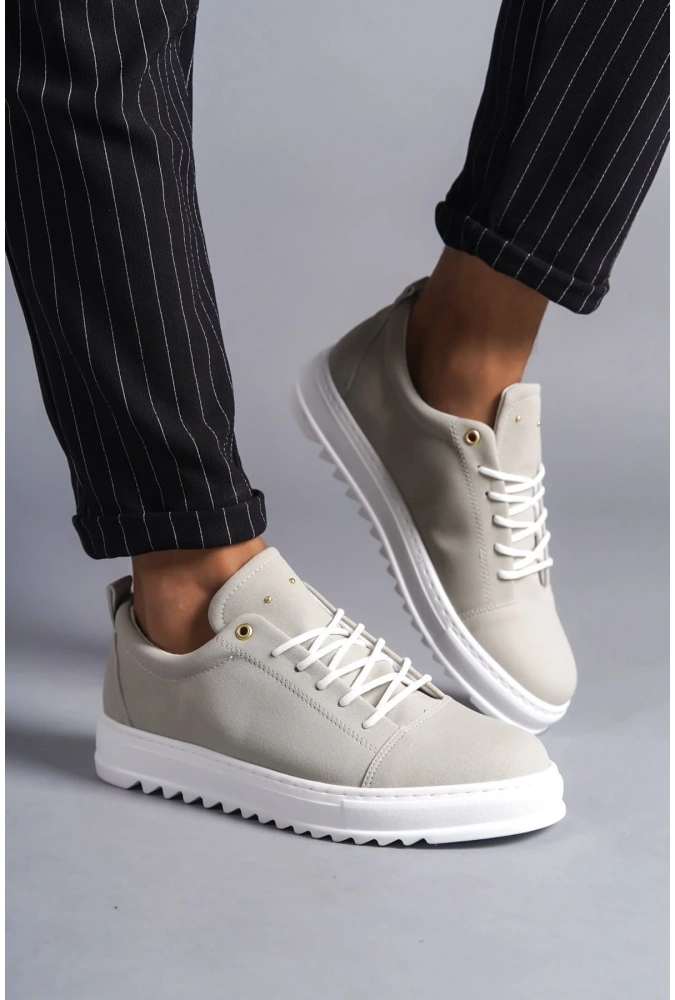 Swo152 Cool Bağcıklı Süet Erkek Günlük Spor Klasik Ayakkabı Sbt - Gri