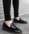 Shoecide Bbo0009 Rugan Corcik Siyah Klasik Erkek Ayakkabısı
