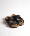 Shoecide Kadın Siyah Çift Toka Nubuk Terlik