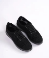 Shoecide Kadın Siyah Dantel Babet