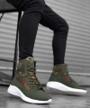 Shoecide Bbo0600 Bağcıklı Haki Kamuflaj Kısa Boksör Unisex Spor Postal Bot
