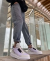 Shoecide Bbo0606 Bağcıklı Rahat Yüksek Taban Beyaz  Casual Erkek Spor Ayakkabı