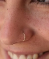 Shoecide El İşi 925 Ayar Gümüş Halka Burma Sarmal Hızma Burun Piercing Nose Ring