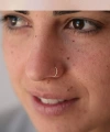 Shoecide El İşi 925 Ayar Gümüş Halka Burma Sarmal Hızma Burun Piercing Nose Ring