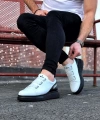 Shoecide Wg029 3 Bant Legend Beyaz Kömür Kalın Taban Casual Erkek Ayakkabı