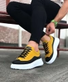 Shoecide Wg507 Siyah Sarı Erkek Ayakkabı