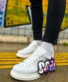 Shoecide Shch254 Cbt Pittura Erkek Ayakkabı 486 Pembe / Mavı Cool