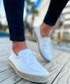 Shoecide Shch311 Espadril Erkek Ayakkabı Beyaz