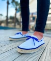 Shoecide Shch311 Espadril Erkek Ayakkabı Beyaz / Sax Mavı