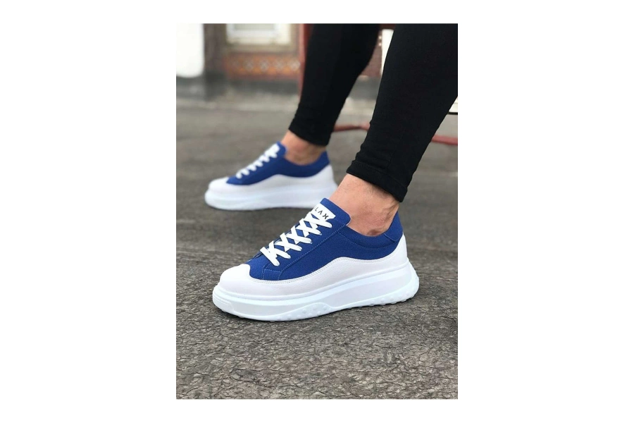 Shoecide Wg507 Beyaz Mavi Erkek Ayakkabı