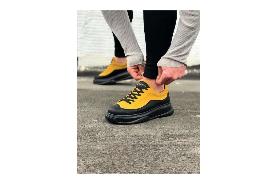 Shoecide Wg507 Kömür Sarı Erkek Ayakkabı