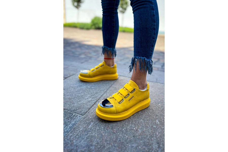 Shoecide Shch251 Crt Mirror Kadın Ayakkabı Sarı
