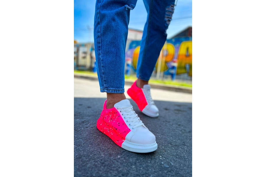 Shoecide Shch254 Cbt Pittura Erkek Ayakkabı 544 Neon Fusya