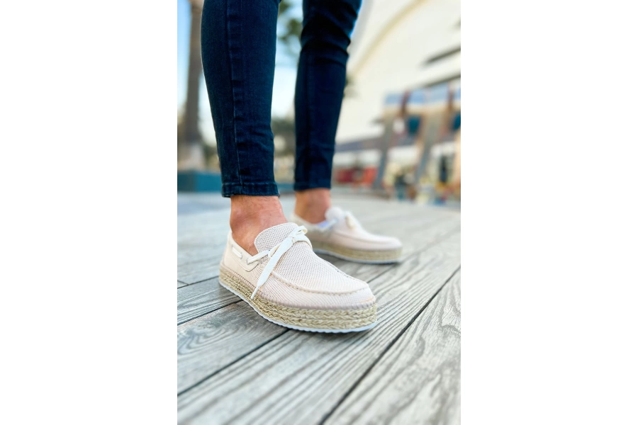 Shoecide Shch311 Espadril Erkek Ayakkabı Bej