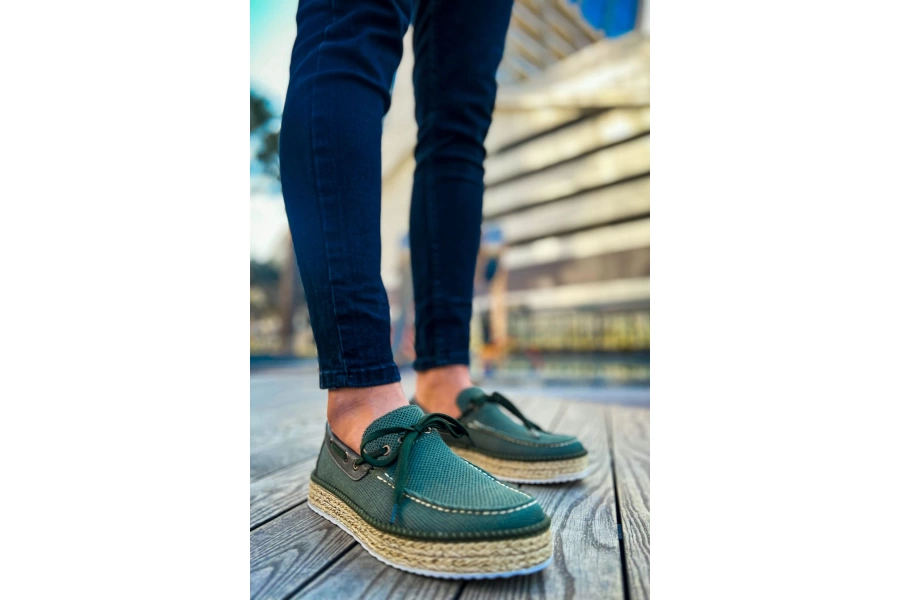 Shoecide Shch311 Espadril Erkek Ayakkabı Hakı