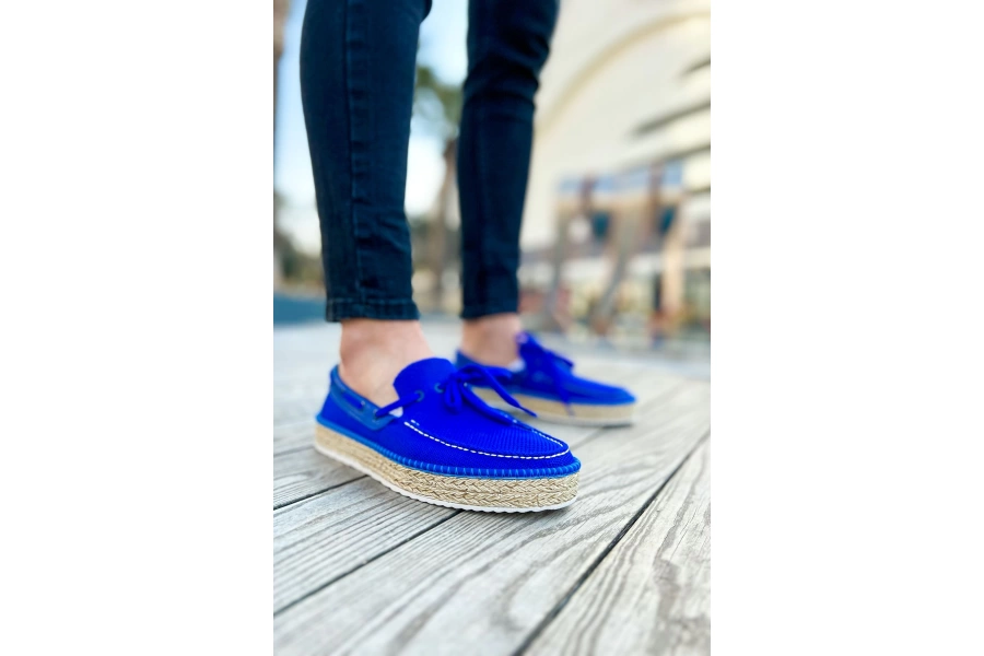 Shoecide Shch311 Espadril Erkek Ayakkabı Mavı