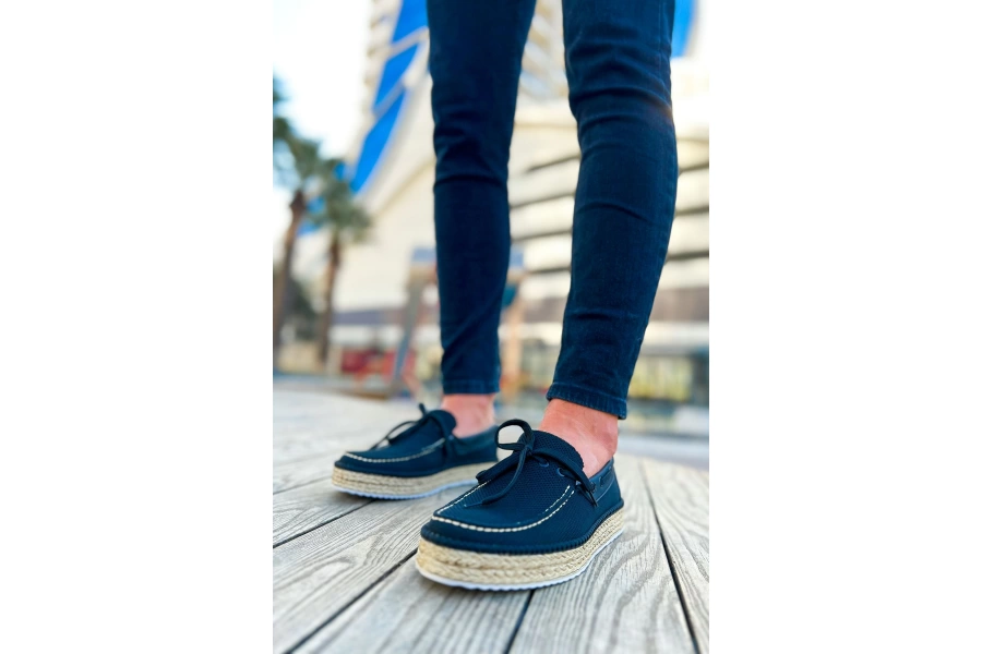 Shoecide Shch311 Espadril Erkek Ayakkabı Sıyah