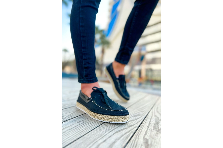 Shoecide Shch311 Espadril Erkek Ayakkabı Sıyah