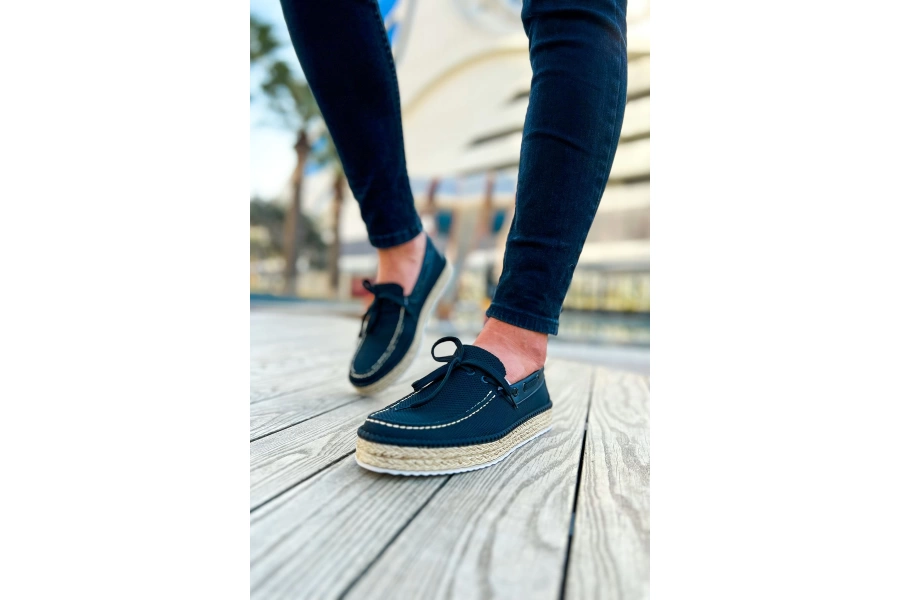 Shoecide Shch311 Espadril Erkek Ayakkabı Sıyah