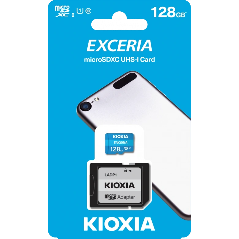 128GB MICRO SDHC C10 100MB/s KIOXIA LMEX1L128GG2